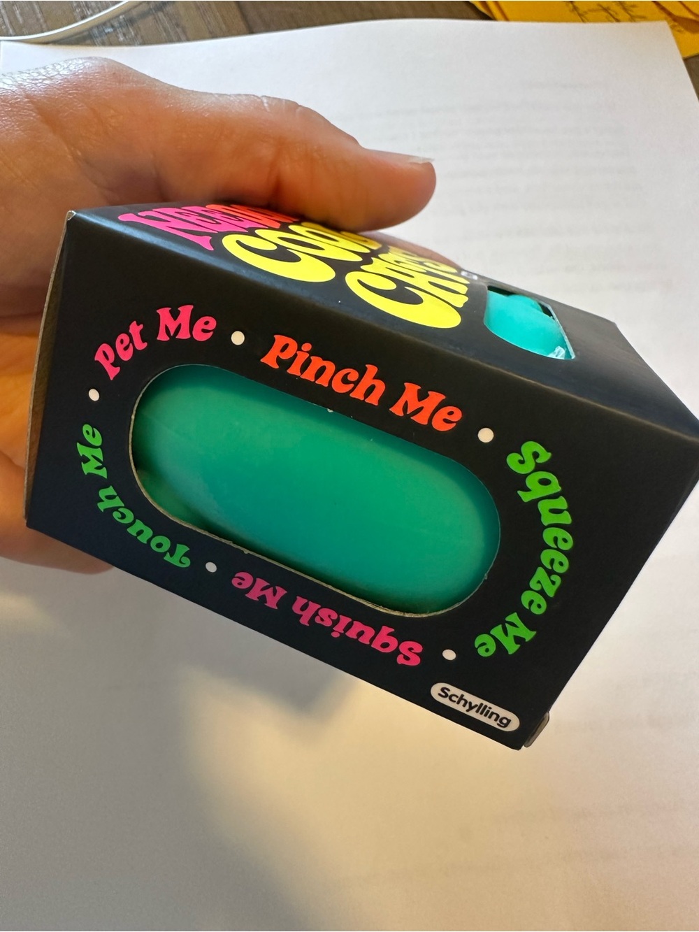 Schylling NeeDoh Cool Cats Teal Squishy Fidget Toy NEE - Picture 3 of 6
